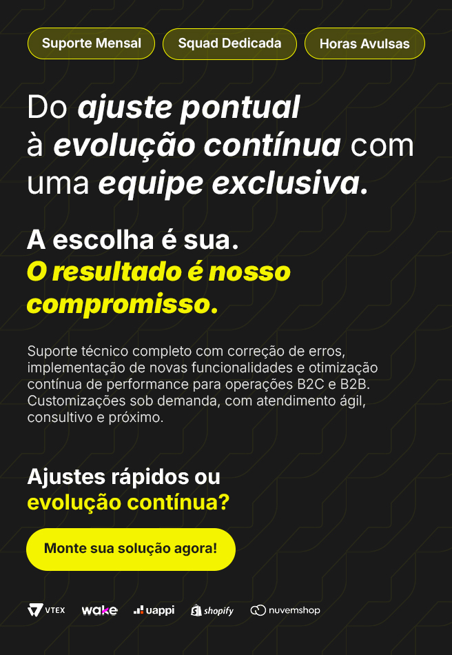 Banner com informações